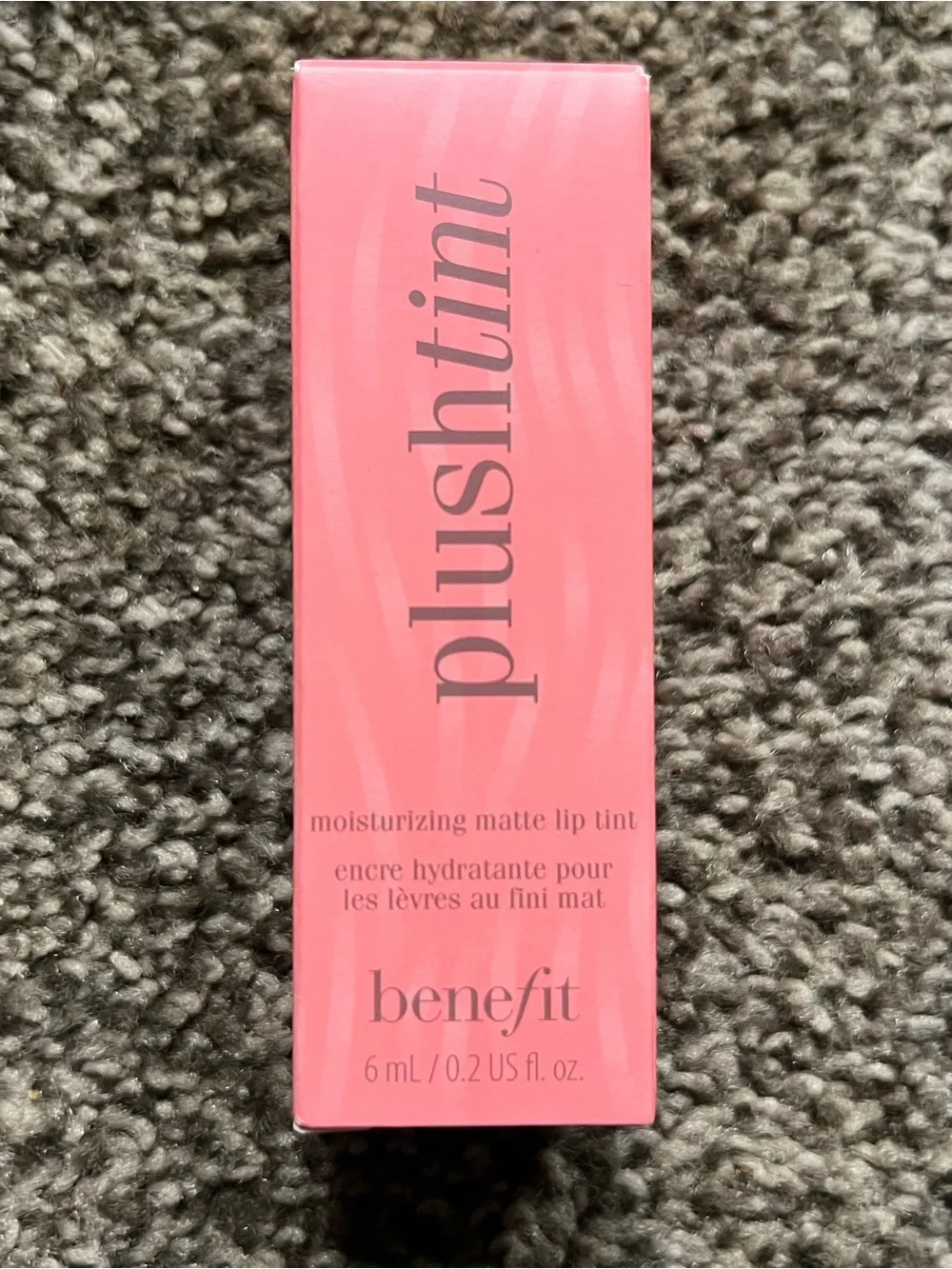 Benefit Cosmetics Plushtint Moisturizing Matte Lip Tint - 02 Cream Puff - w/ Box